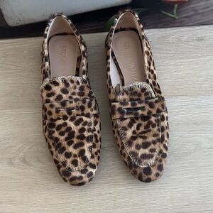 Stuart Weitzman Animal Print Loafers